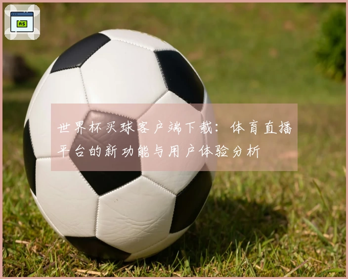 世界杯买球客户端下载：体育直播平台的新功能与用户体验分析